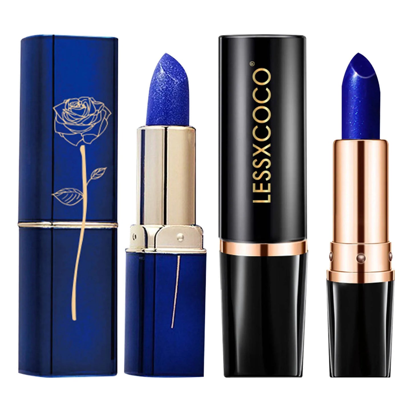 Color Changing Lipstick Waterproof Blue Lipstick That Turns PinkWipe Blue Turns To Pink Moisturizing Long Lasting - Seprincess