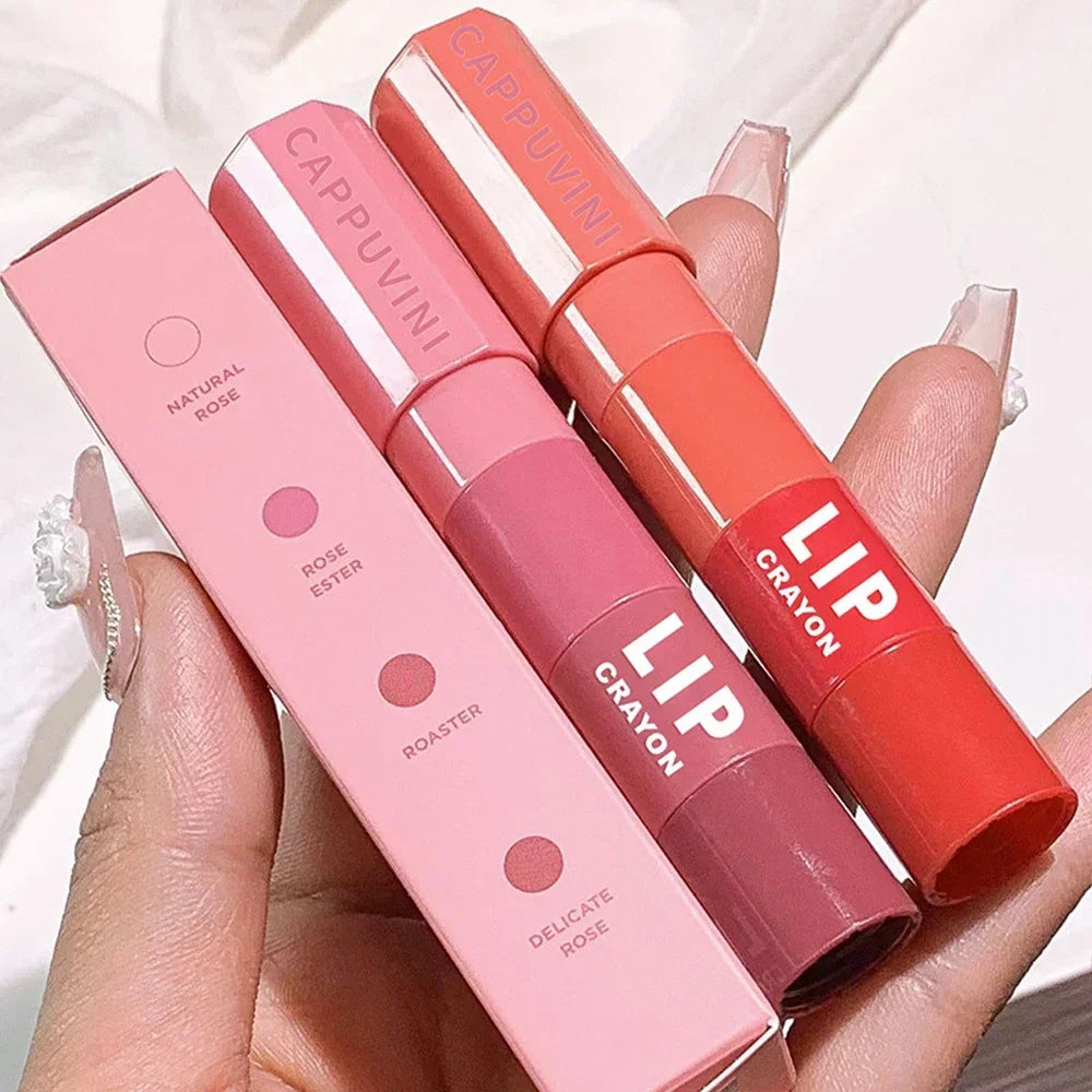 4 Colors in 1 Lipstick Pencil Set Sexy Nude Pink Matte Velvet Lip Gloss Waterproof Long Lasting Not Fading Lips Makeup Cosmetics - Seprincess