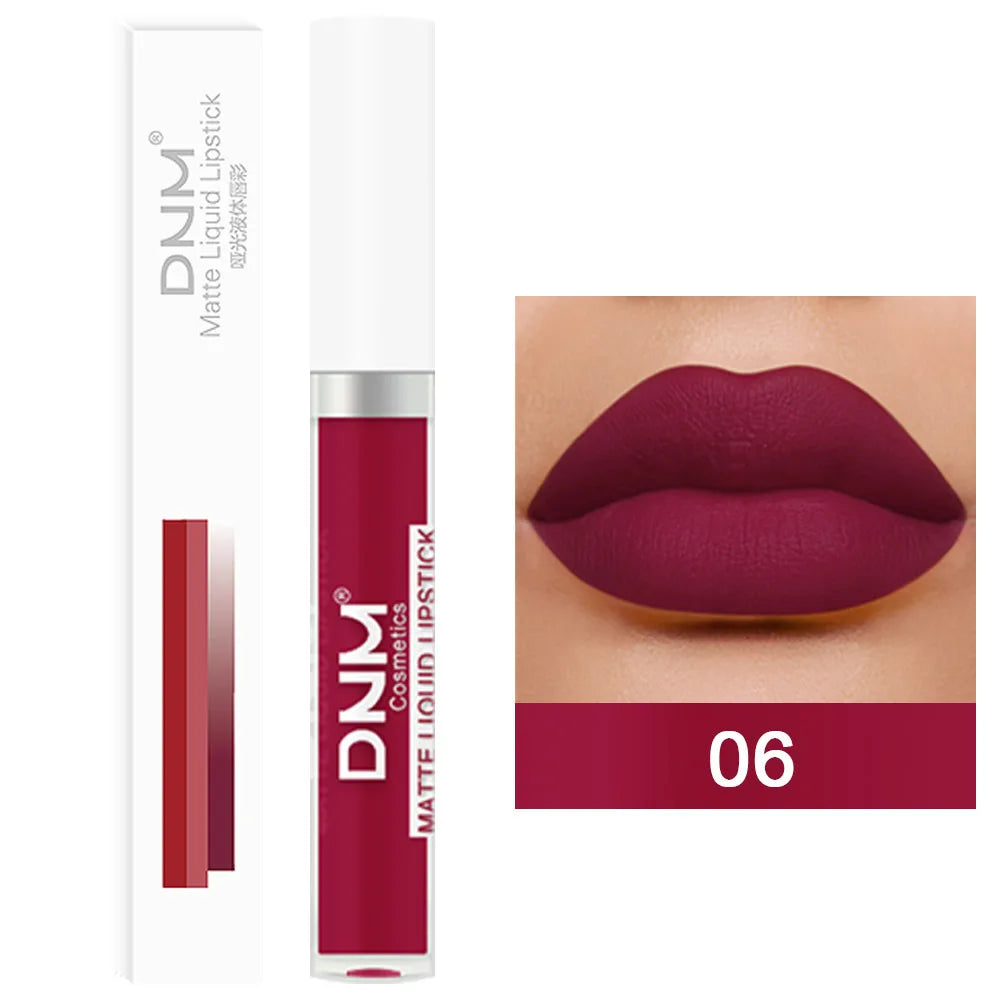 18 Colors Matte Velvet Lip Glaze Waterproof Long-Lasting Not Easy To Fade Lip Gloss Lipstick Waterproof Makeup Cosmetic Tool