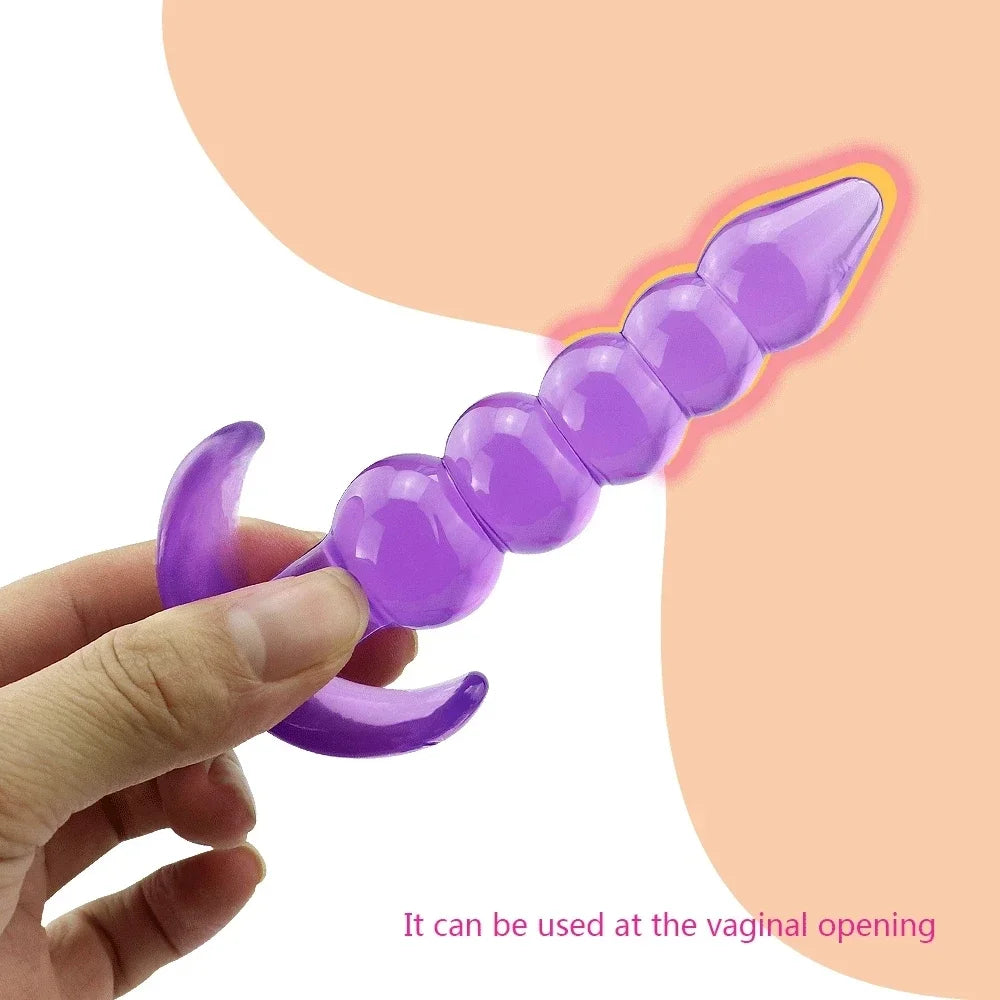 Soft Silicone Anal Plugs Anal Beads Dildo Butt Plug Prostate Massage Unisex Sexy Stopper Adult Sex Toy for Men Women Adult Games