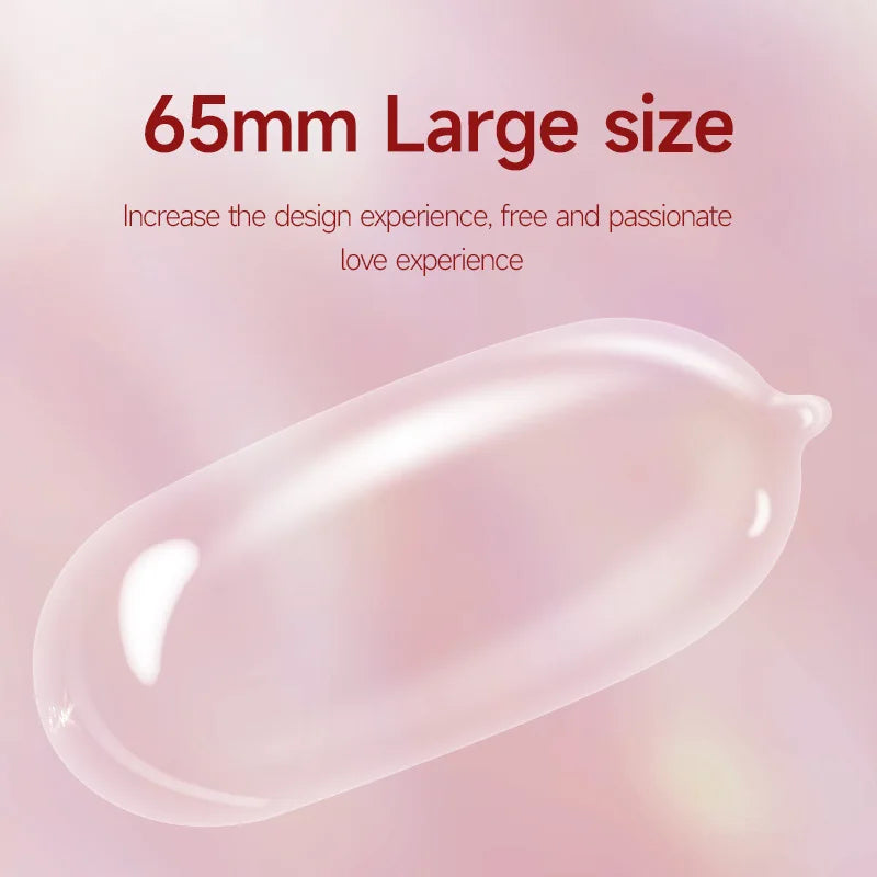 10pcs 65mm XXL Condoms Adults Toys For Men Long Sex Delay Ejaculation Super Thin Condoms G Spot Stimulation Penis Sleeve SexShop - Seprincess