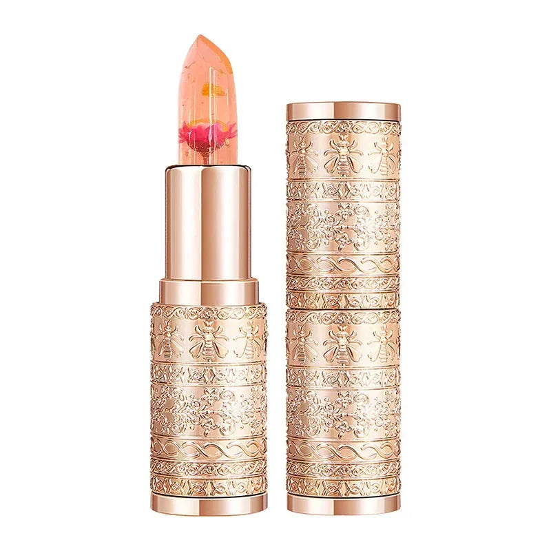 Flower Transparent Lipstick Lasting Moisturizer Crystal Jelly Lipsticks Temperature Color Changing Waterproof Lip Balm