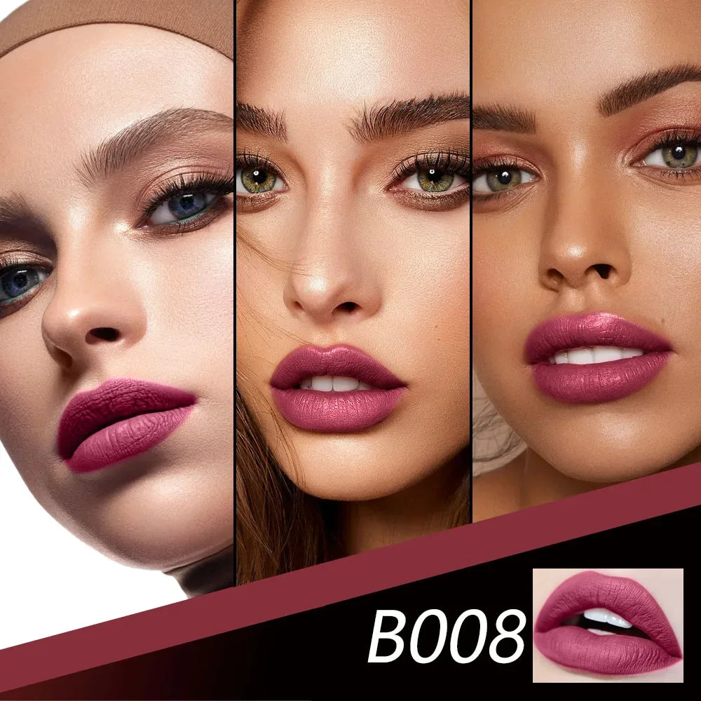 Hot Barbie Pink Matte Pink Lipstick for Women Long Lasting Lipstick Waterproof No Dry Feeling Creamy High Pigmented Formula - Seprincess