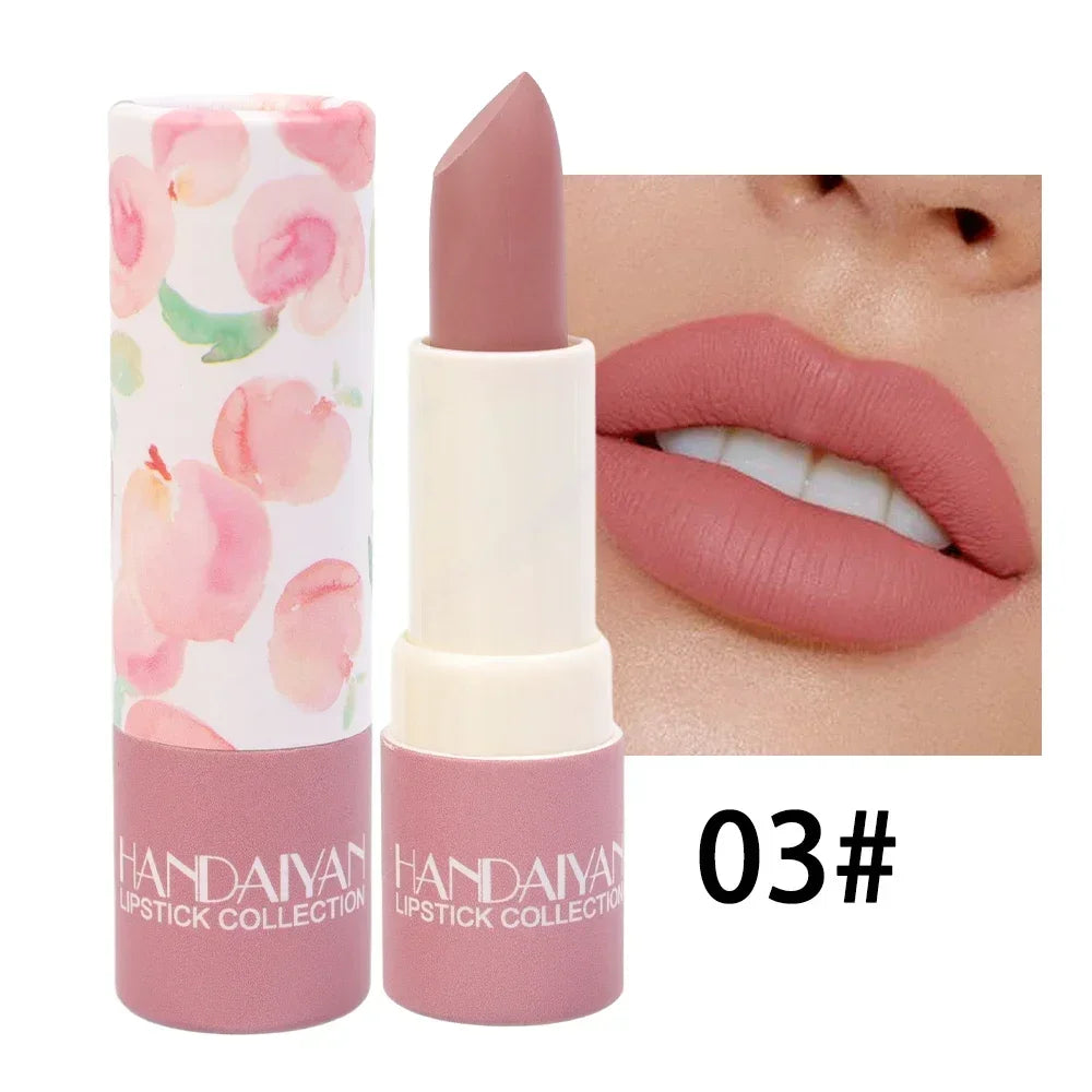 Waterproof Nude Lipstick 8 Colors Non-Stick Cup Velvet Moisture Matte Lip Tint Professional Lasting Velvet Lips Makeup Cosmetic - Seprincess