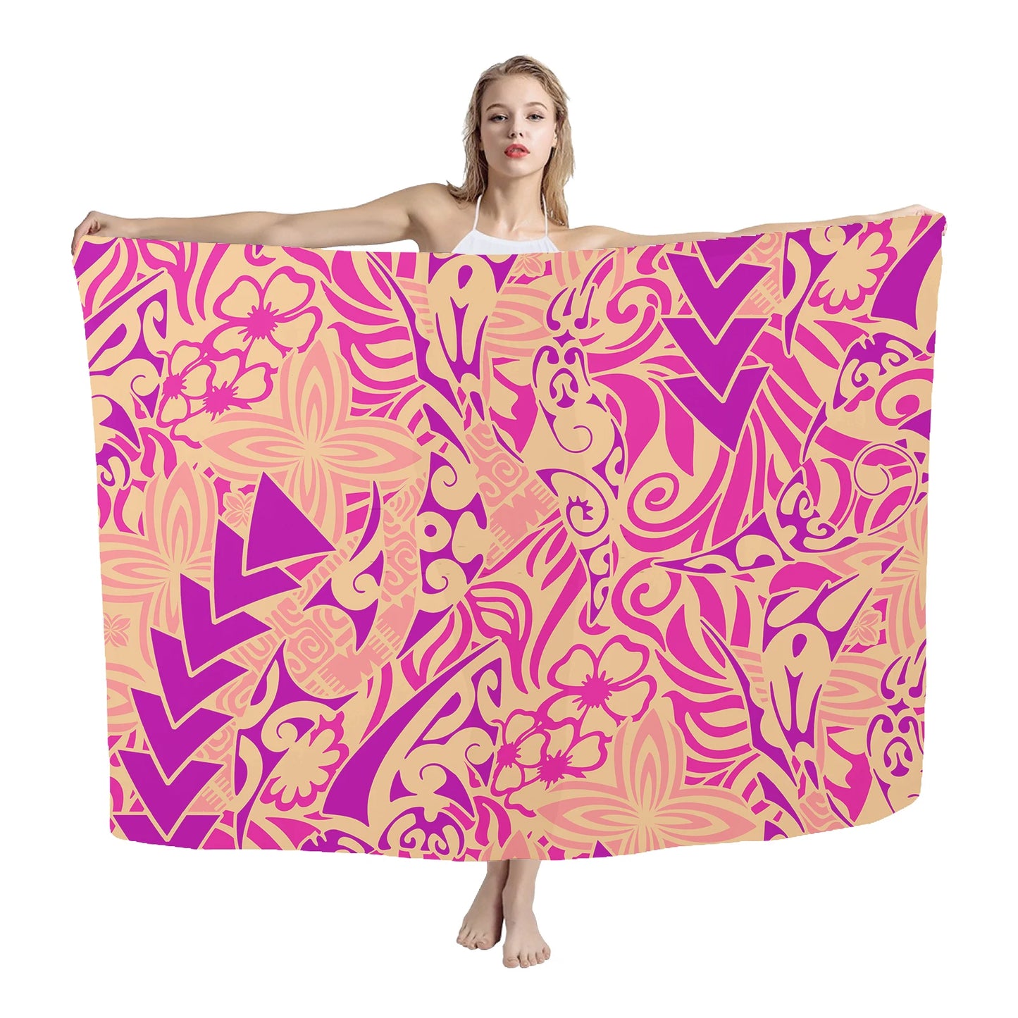 Custom design cover up swimwear cheap printed sexy mature women ladies beach sarong pareo hawaii pareos beach - Seprincess