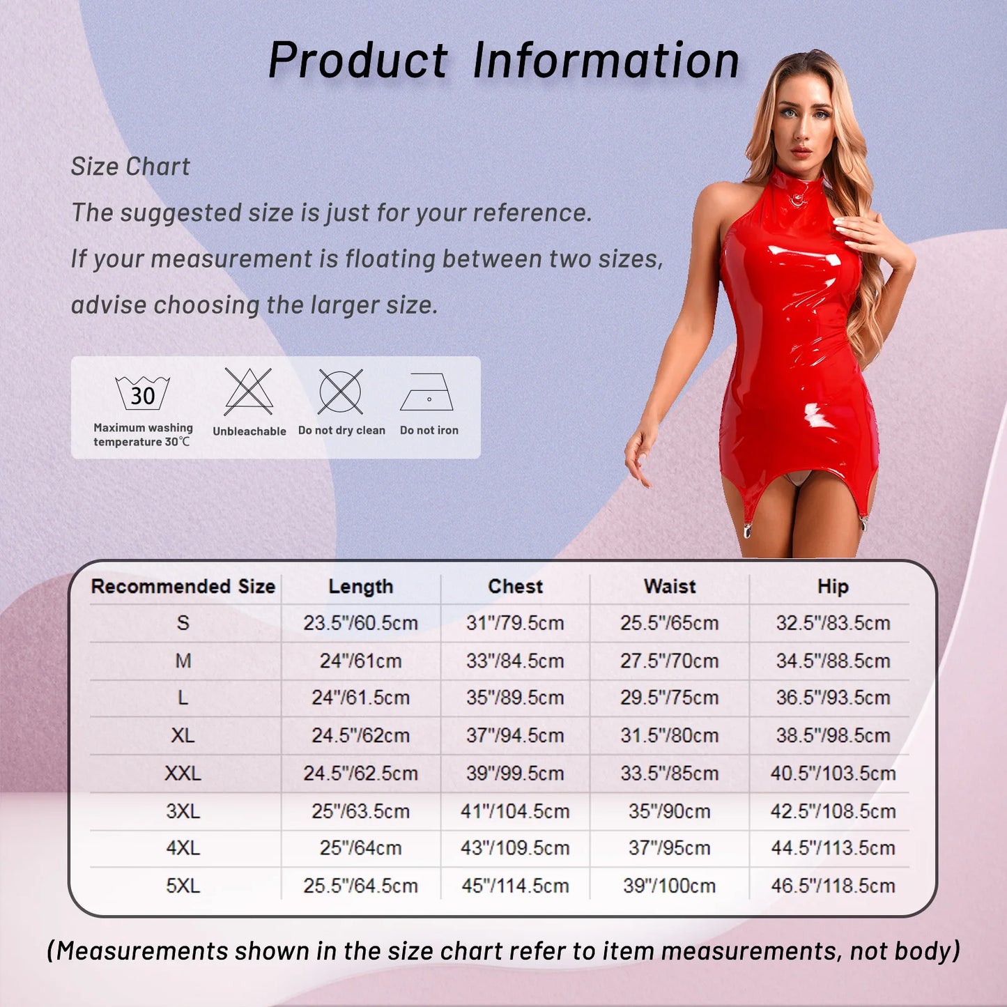 Sexy Women Skinny Dress with Suspender Garters Wetlook Faux Leather Sleeveless Zipper Short Party Dress Shiny Night Club Clothes - Seprincess