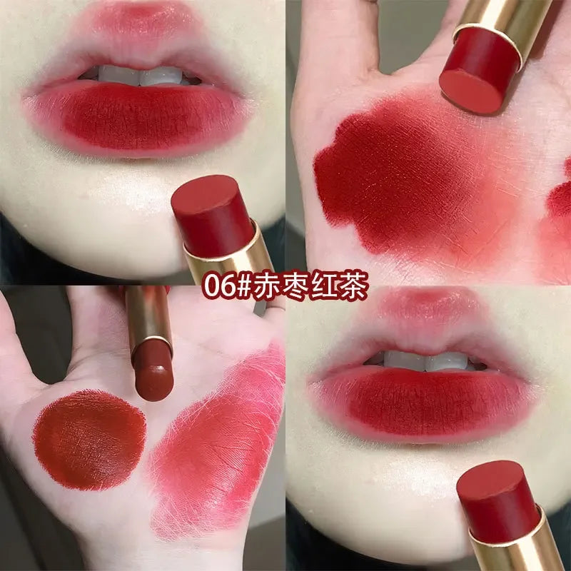 Waterproof Velvet Lipstick Easy To Wear Longstay Lip Stick Lasting Matte Nude Lip Glaze Non-stick Woman Makeup Lip Tint Cosmetic