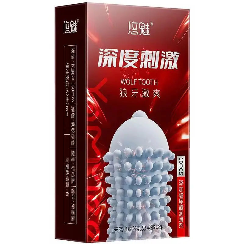 30pcs Condoms Ultra Thin Glossy Pellet Type Penis Sleeve Natural Latex Презервативы Safer Sex with 60ml Lubricante Sexual - Seprincess