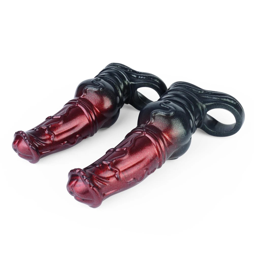 FAAK Large Silicone Fantasy Knot Penis Sleeve  Cock Enlargement Sex Toys For Men Delay Ejaculation Size M L