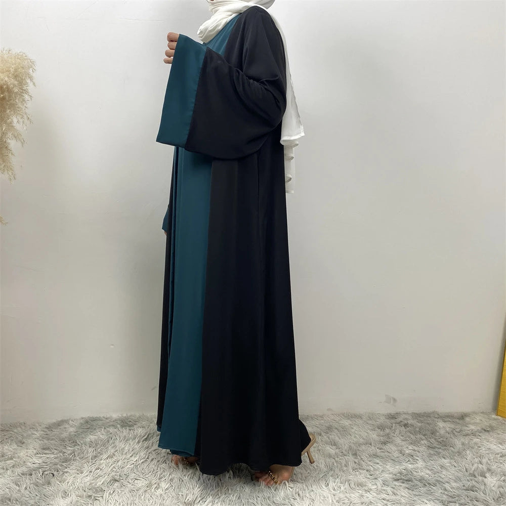 Ramadan Eid Muslim Abaya Dubai Luxury Splicing Fake Two Pieces Abayas For Women Kaftan Modest Dress Islam Caftan Marocain Femme - Seprincess