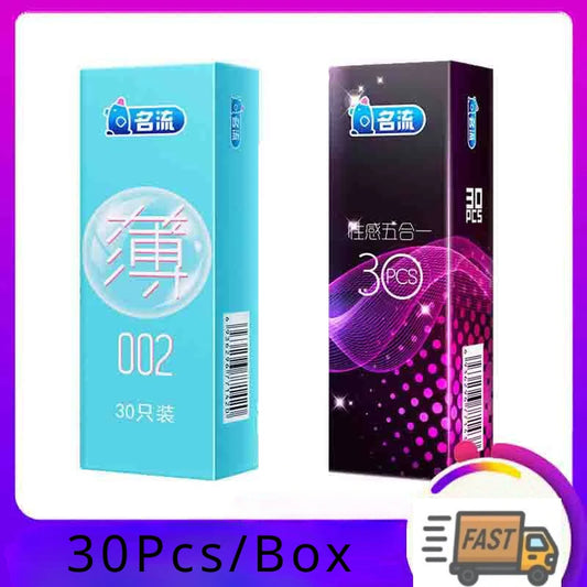 30Pcs Ultra Thin Condom Contraception Sex Toys High Sensitive Lasting Penis Sleeves Couple Sexual Condoms Male Erotic Sex Goods - Seprincess