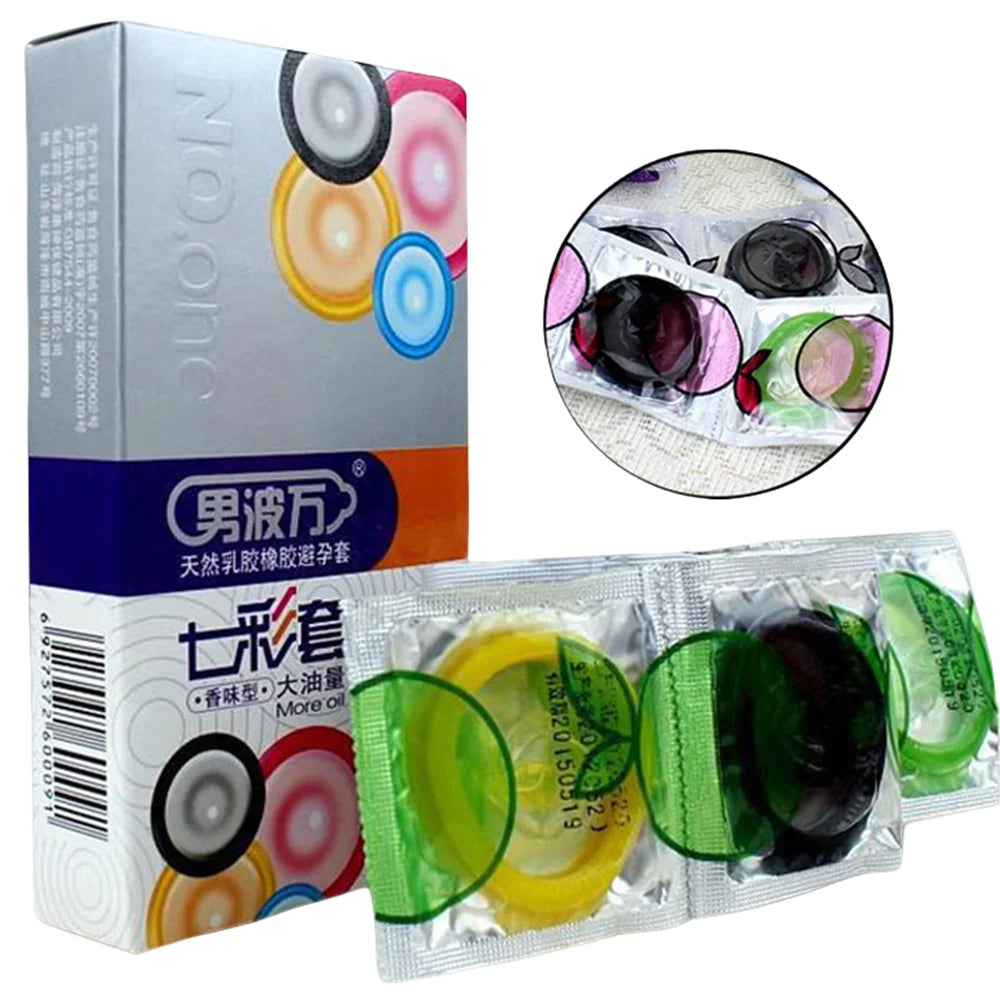 Fragrance Condoms 10PCS Large Lubrication Smooth Sex Toys Delay Ejaculation Contraception Sexshop Sensitive Condom for Men 18+ - Seprincess