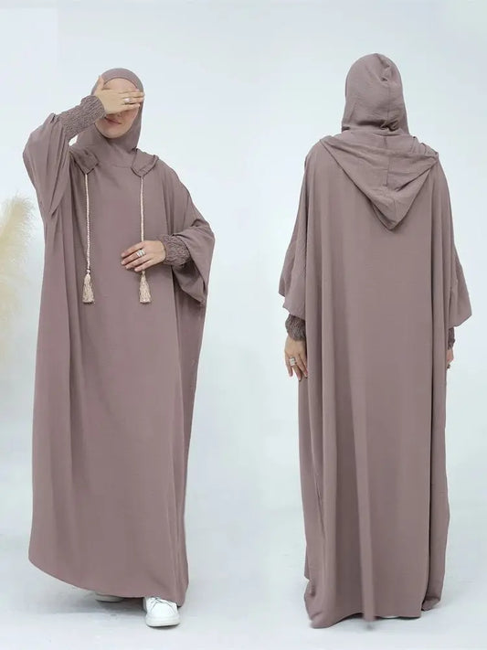 Ramadan Niqab Khimar Muslim Abaya Dubai Turkey Islam Prayer Clothes African Dresses For Women Dress Kaftan Robe Femme Musulmane - Seprincess