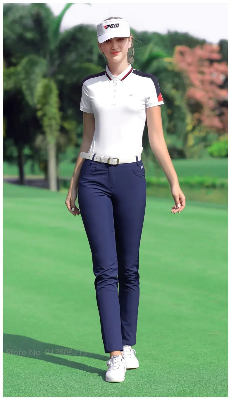 PGM Golf Trouser Ladies Slim Golf Long Pants Women Quick Dry Tight Pant Breathable Elastic Sports Trousers Casual Bottoms XS-3XL