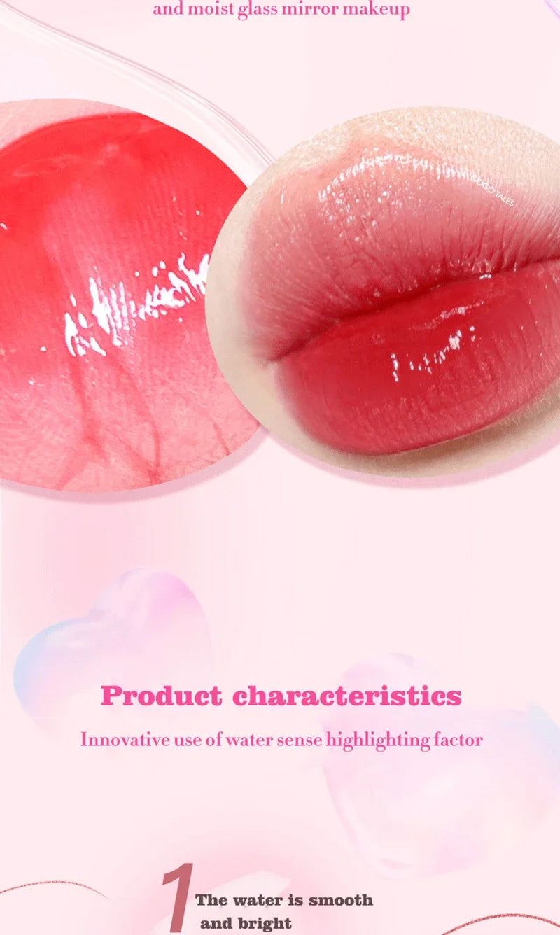 6PCS Moisturizing Lip Gloss Transparent Lip Oil Hydrating Lip Glaze Lip Plumper Hydrating Make Up Liquid Lipstick Lips Cosmetics - Seprincess