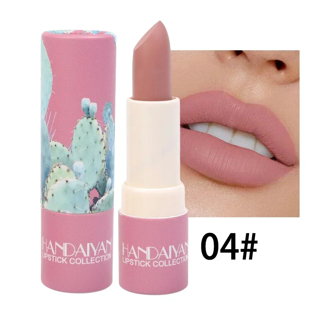 Waterproof Velvet Lipstick Non-Stick Cup Moisturizing Nude Lip Tint Long Lasting Red Matte Sexy Lips Makeup Cosmetics 8 Colors - Seprincess