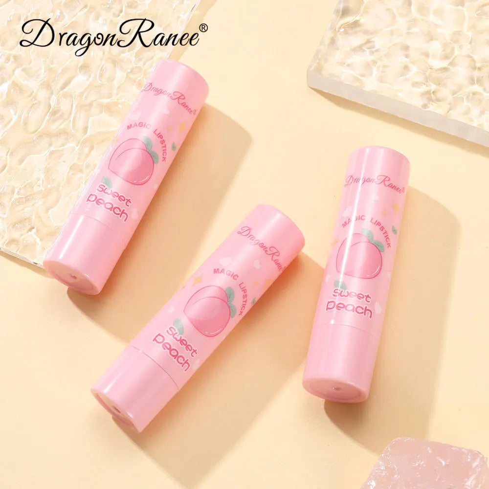 1PC Color Changing Lip Balm Temperature Change Tinted Lipstick Peach Moisturizing Lasting Waterproof Makeup Lip Care Cosmetics - Seprincess