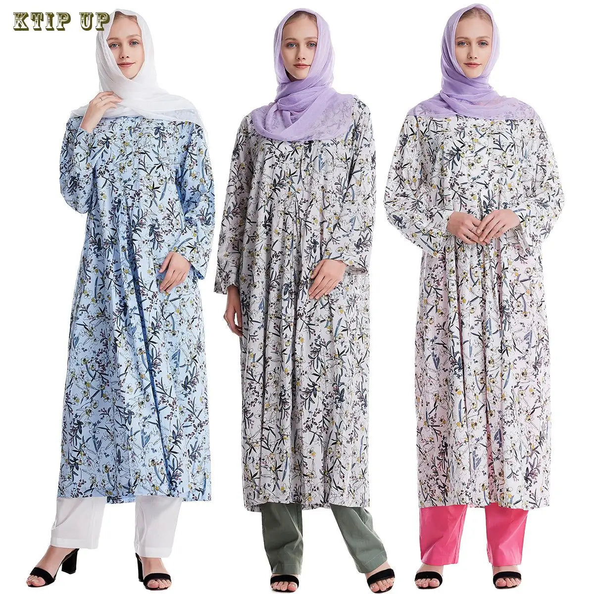 Eid Muslim Sequins Dress For Women Abaya Ramadan Printing Butterfly Sleeve Long Abayas Woman Robe Moroccan Caftan Vestidos Dubai - Seprincess