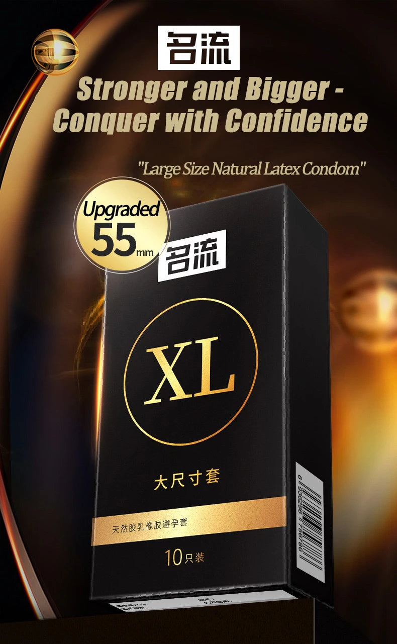 Hyaluronic Acid Condom 30/50/100Pcs Ultra Thin Particle Smooth Penis Sleeve Natural Rubber Contraception for Adult Sex Products