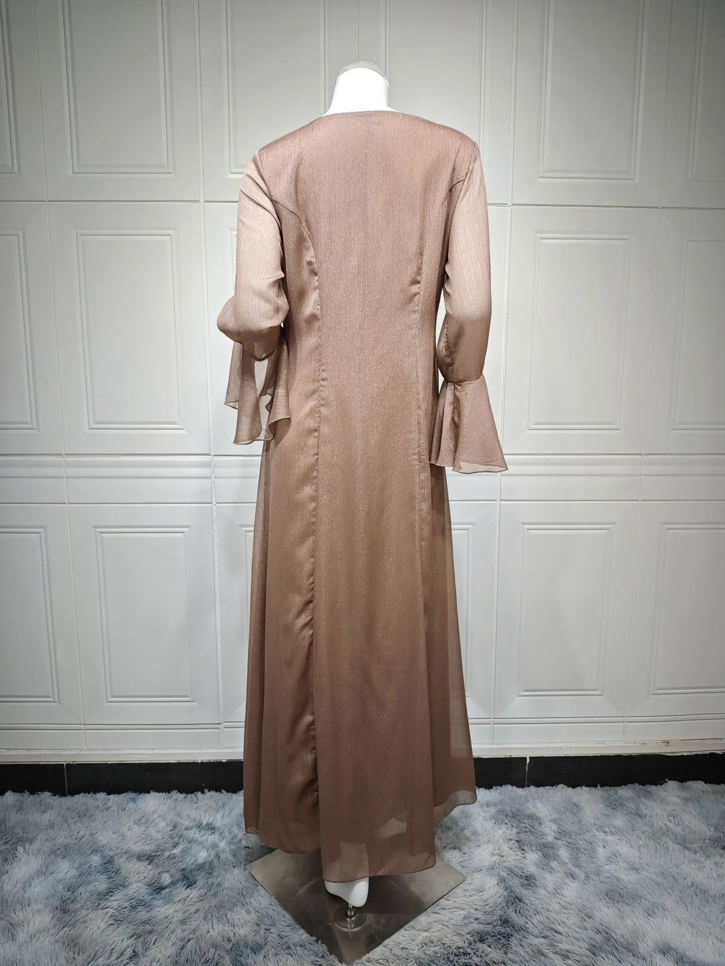 Eid Muslim Women Dresses Butterfly Sleeve Jalabiya Ramadan Arab Long Robe Morocco Dubai Abayas Kaftan Islam Modest Vestidos - Seprincess