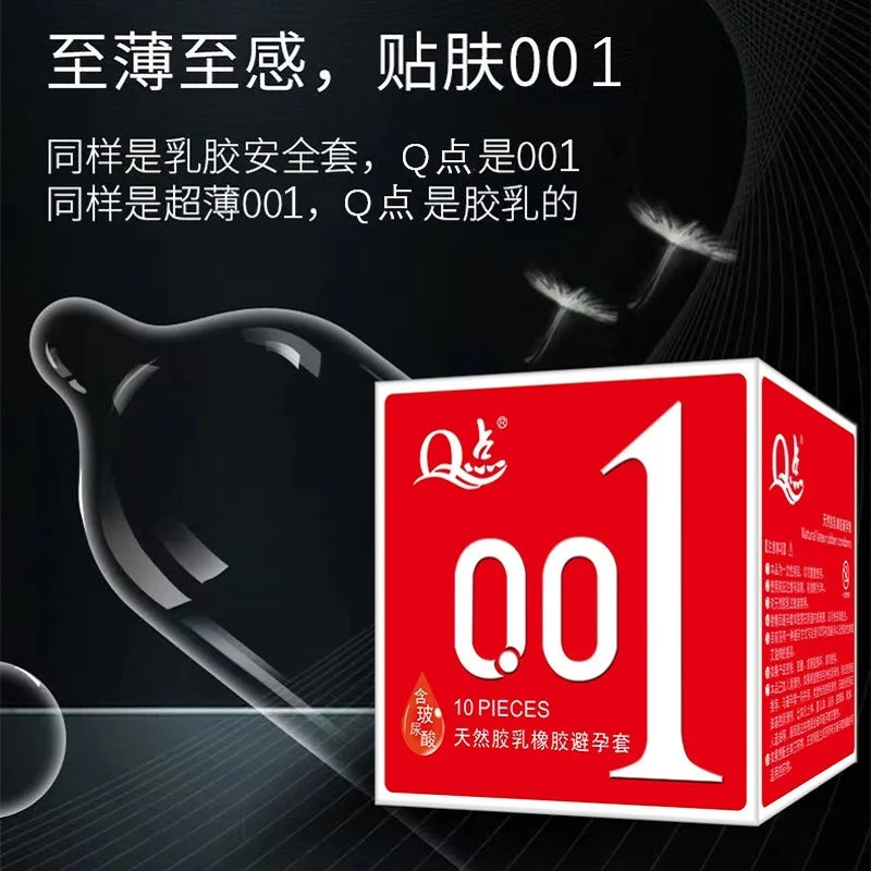 0.01 Ultrathin Condoms For Long Sex Natural Latex Thin Invisible Condom Hyaluronic Scid Penis Sleeve Adult Male Sex Shop For 18+ - Seprincess