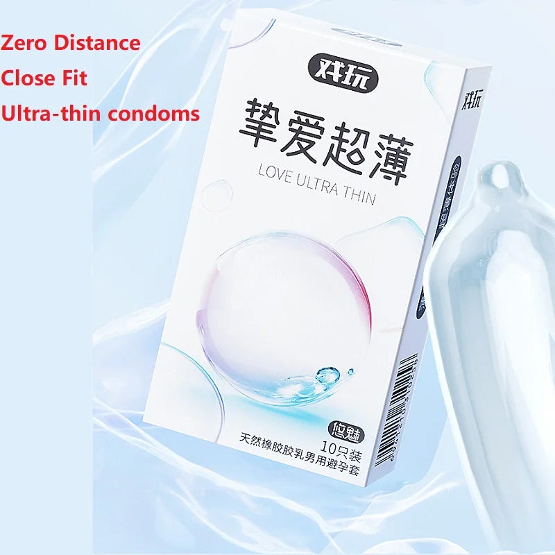 30PCS Ultra-thin Condoms Penis Sleeves Adult Couple Sex Products for Men Safe Contraception Condoms Male Cock Sleeves Sexshop - Seprincess