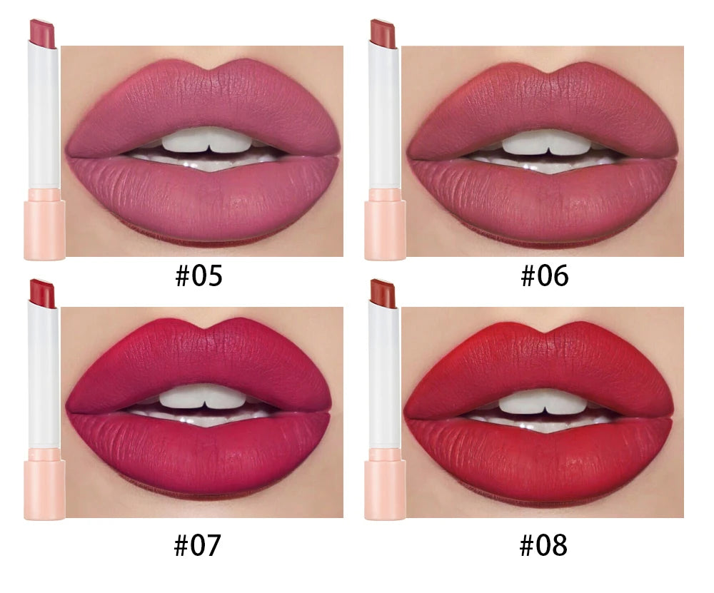 Handaiyan matte lipstick 4pcs/set velvet small cigarette lipstick set that is not easy to fade - Seprincess