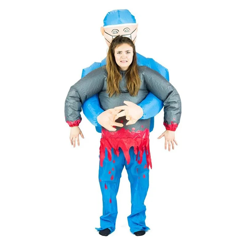 Adults Scary Doctor/Surgeon Inflatable Costume Halloween Carnival Tricky Cosplay Costume Props Fancy Dress Stage Shows Apparel - Seprincess