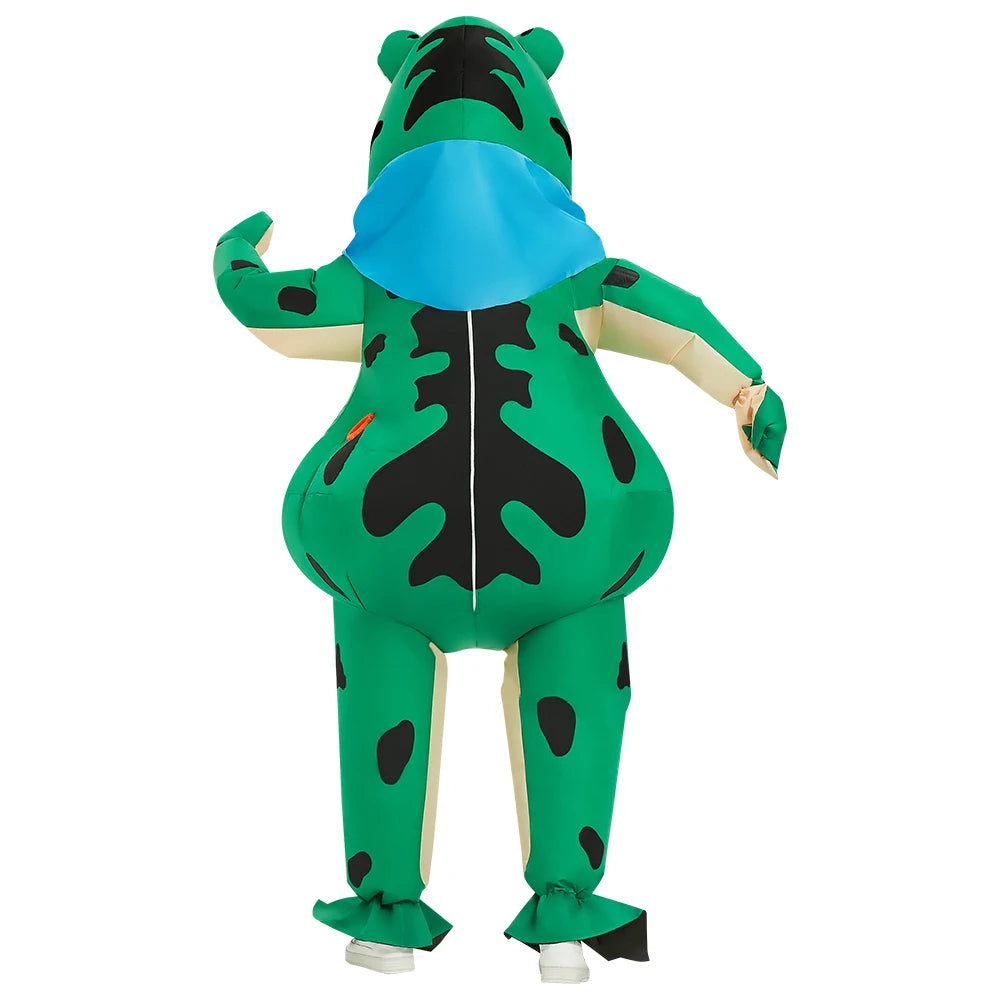 Inflatable Frog Costume Funny Full Body Blow Up Cosplay Costume Suit for Adult Halloween Party Costume for Adult Role Play - Seprincess