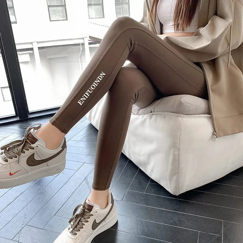 Casual Ankle-length Gym Legginsy Trousers Fashion Slim Yoga Leggings Pants Women New High Waist Seam Pencil Leggins Pantalones