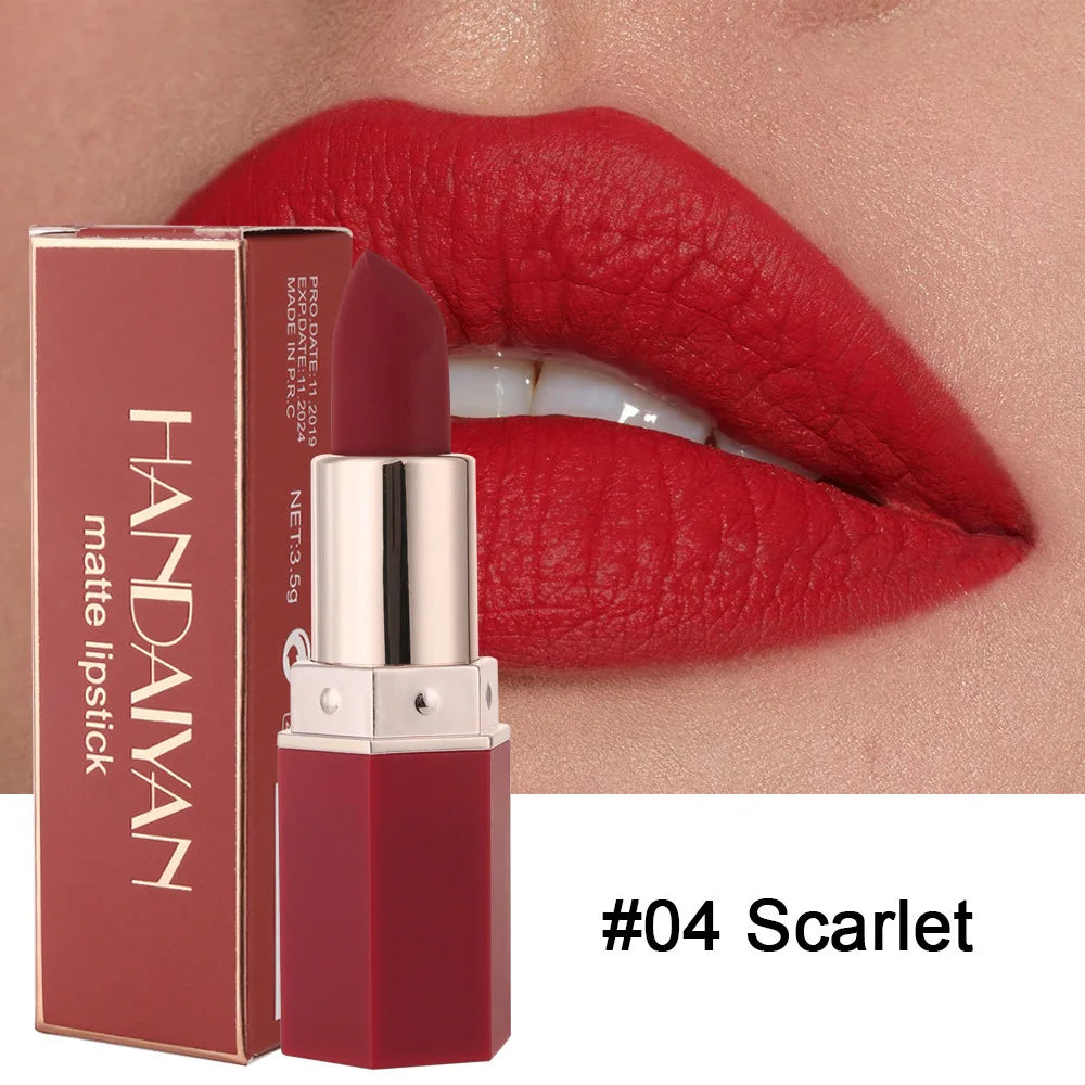 HANDAIYAN Matte Lipstick NonStick Cup Velvet Waterproof Long-lasting Makeup Lips Cosmetics - Seprincess