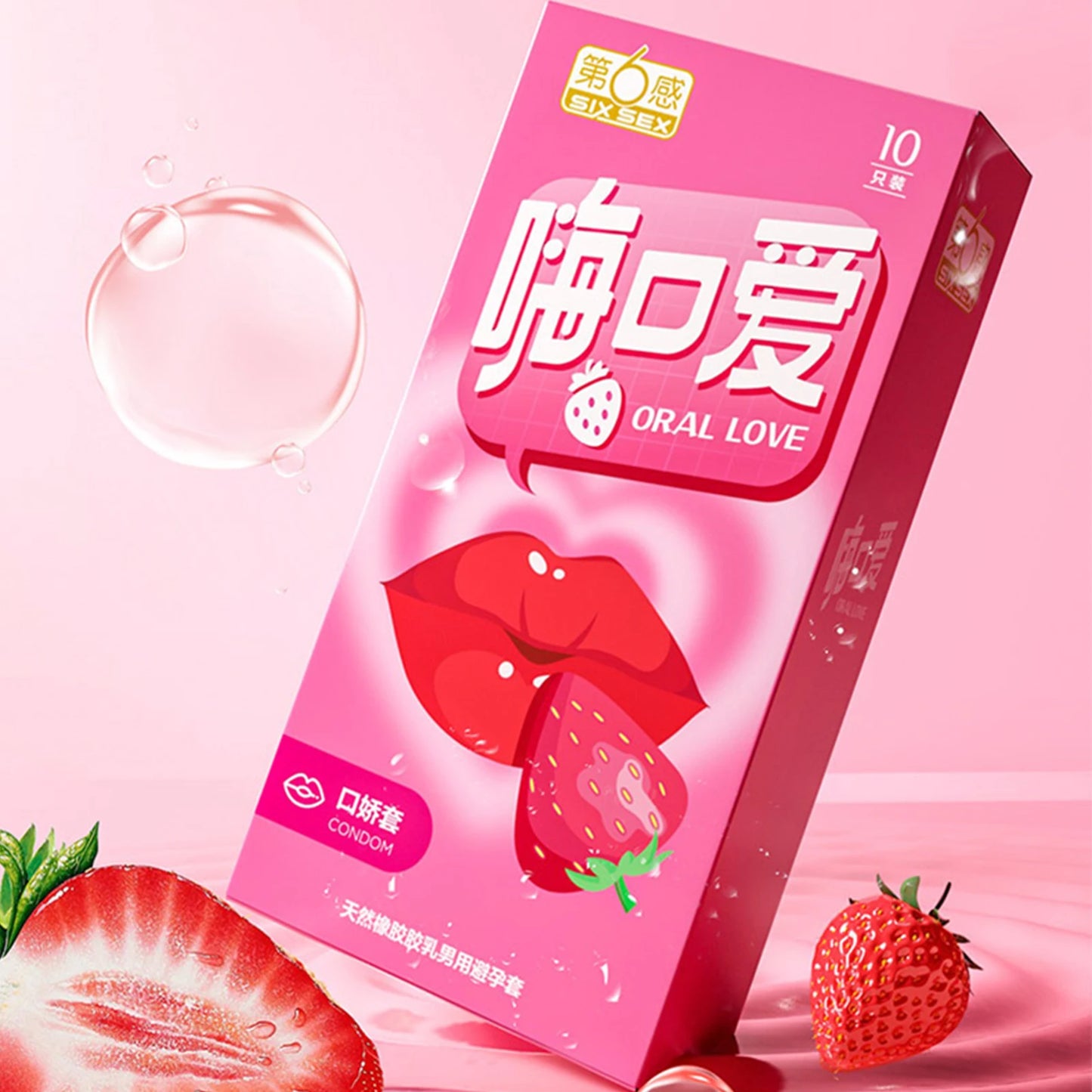 All Fruit Flavor Condom Strawberry Penis Sleeves Adult Oral Sex Sleeves Contraceotion Safety Condoms Sex Toy Shop For Men 18+ - Seprincess