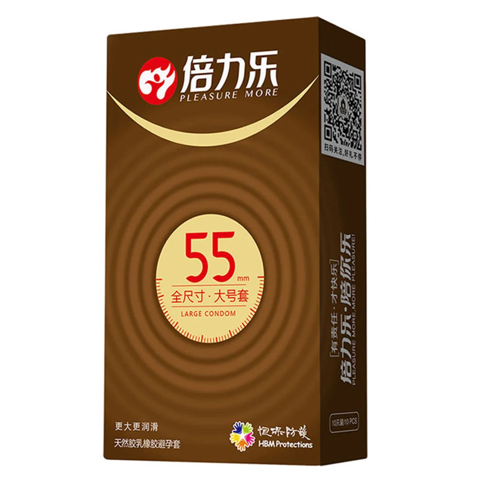 Large Size Condoms XXL Ultrathin Sex Toys Cock Penis Sleeves Extra Lubricated Latex Condom Contraception Sex Products for Men 18 - Seprincess