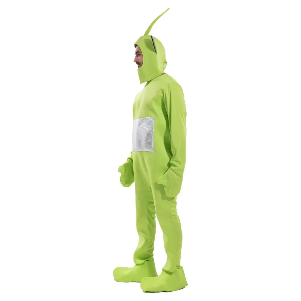 Cosplay Costume for Adult Jumpsuit Headgear Funny Tinky Winky Dipsy Laa-Laa Po Halloween Carnival Costume Clothes - Seprincess