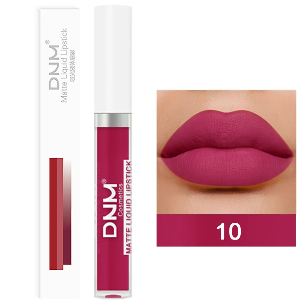 18 Colors Matte Velvet Lip Glaze Waterproof Long-Lasting Not Easy To Fade Lip Gloss Lipstick Waterproof Makeup Cosmetic Tool