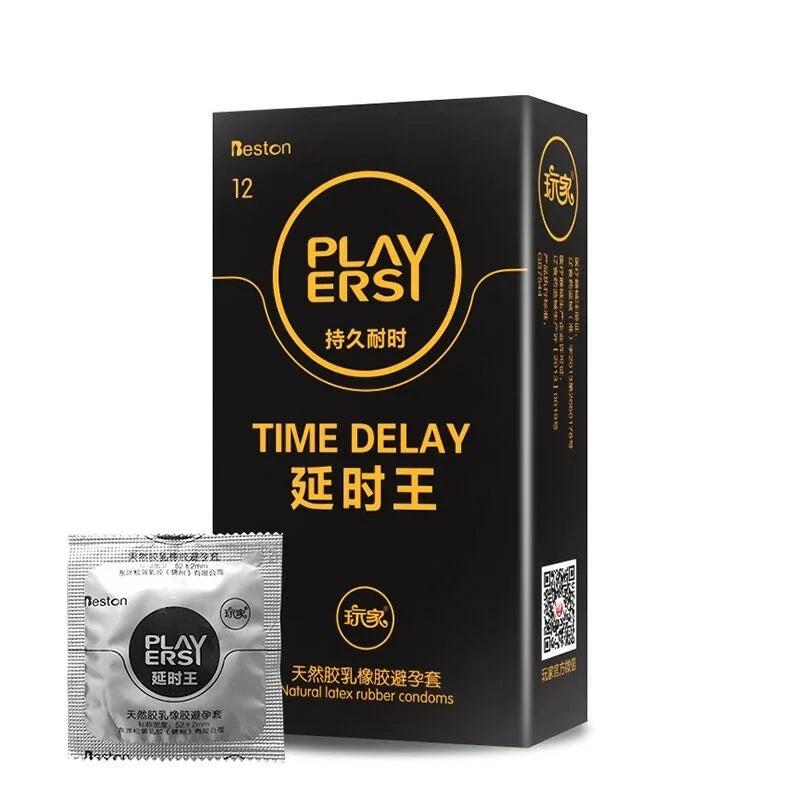 12pcs Delay Ejaculation Condom Sex Toy For Adult Men Dotted Threaded Penis Sleeves Ultra-thin Lasting Condom Adult Sex Supplies - Seprincess