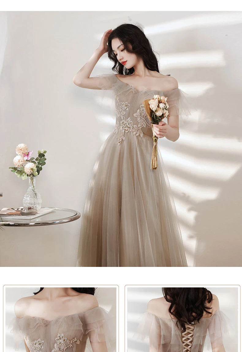 Summer Lace Bridesmaid Dresses New Fairy Style Slim Girlfriend Evening Dresses Simple Magnificent Wedding Sisters Group Dress - Seprincess