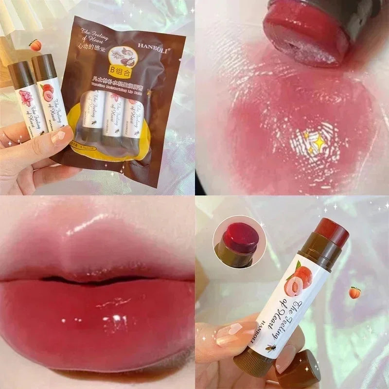 Rose Tea Lip Balm Lipstick Moisturizing Anti-dry Lip Care Cosmetics Anti-cracking Lipstick Colored Hydrating Lip Tinted Makeup - Seprincess