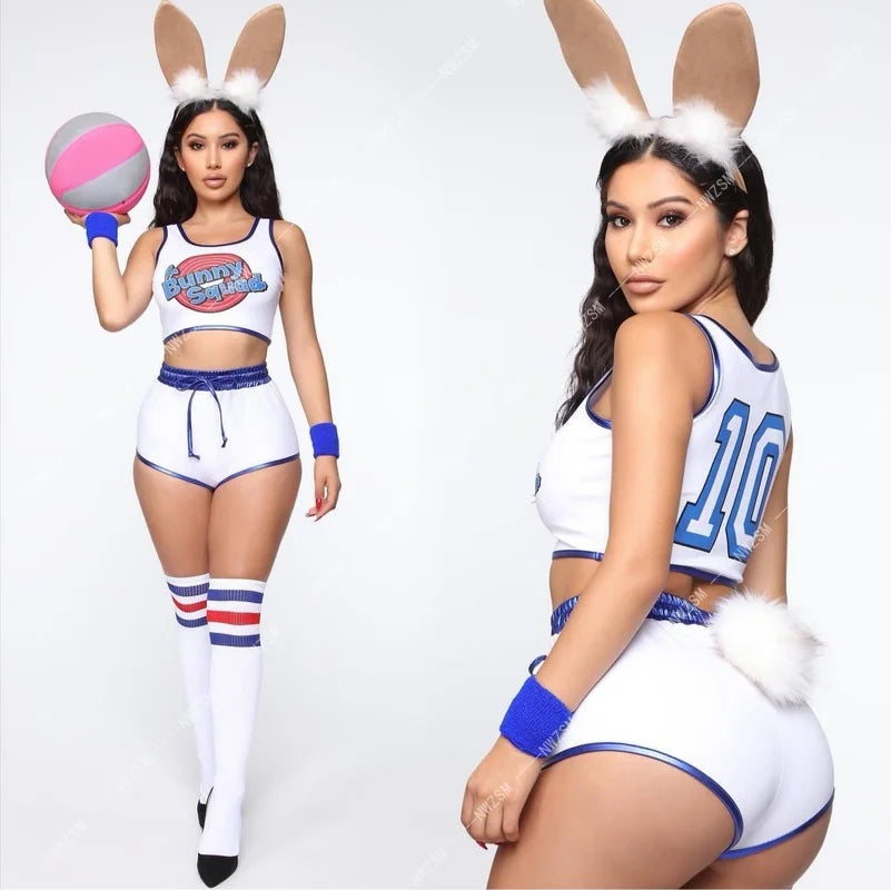 Space Lola Bunny Rabbit Cosplay Costume Rabbit Bunny Jam Costumes Women Girls Halloween Party Clothes Carnival suit - Seprincess