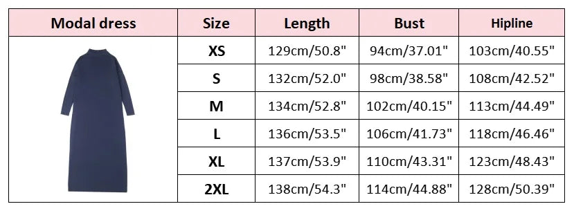 AP 2025 Autumn Women Modal Maxi Dress Mock Neck Lady Loose Style Clothing Batwing Sleeve Soft and Elegant - Seprincess