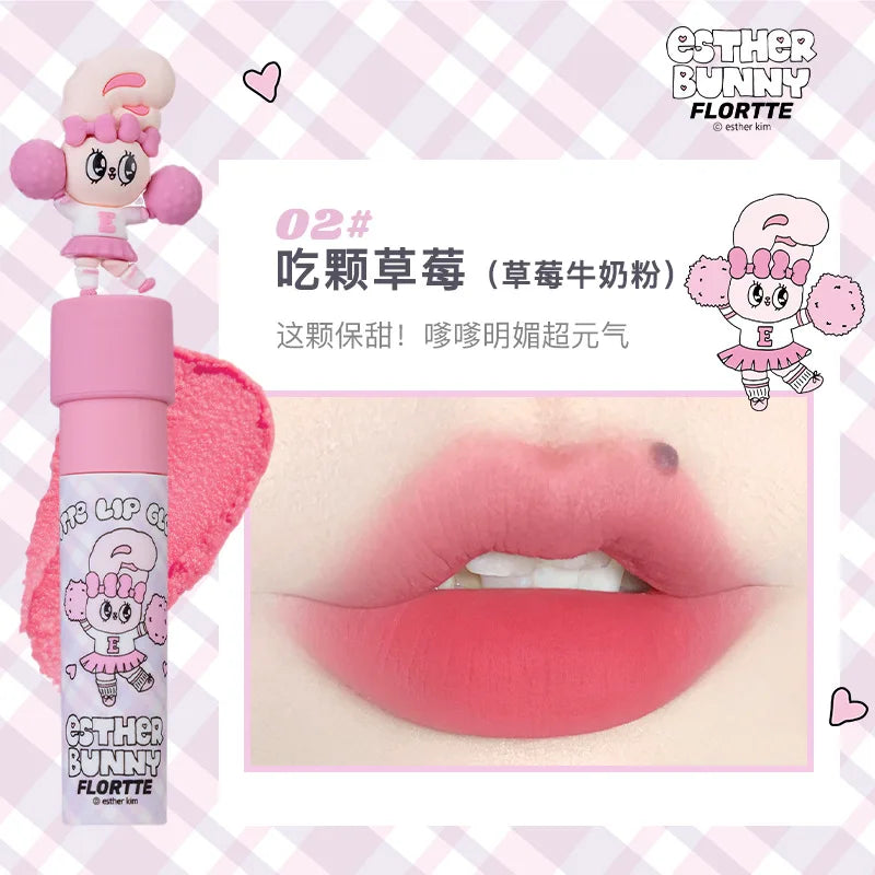 FLORTTE/MIKKO Co Branded Lipstick Milk Cake Lip Cream Soft Lip Mud Lip Glaze Tint Matte Velvet Lipsticks Beauty Korean Cosmetics - Seprincess