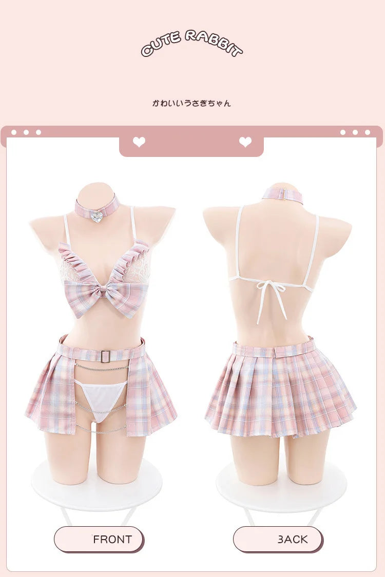 Erotic lingerie JK Bow Uniform Tempts Campus Japanese Cosplay erotic costume 18 sexy. items Underwear Schoolgirl costume xxx - Seprincess