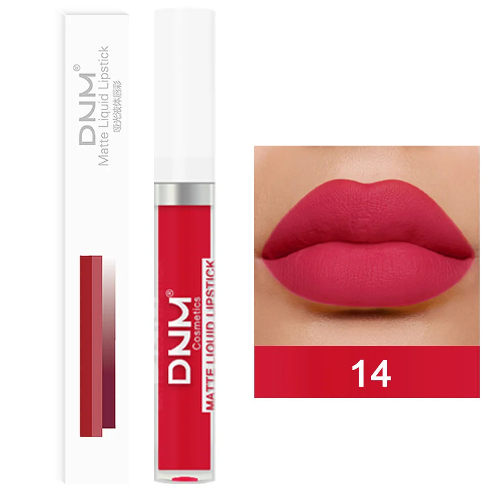 18 Colors Matte Velvet Lip Glaze Waterproof Long-Lasting Not Easy To Fade Lip Gloss Lipstick Waterproof Makeup Cosmetic Tool