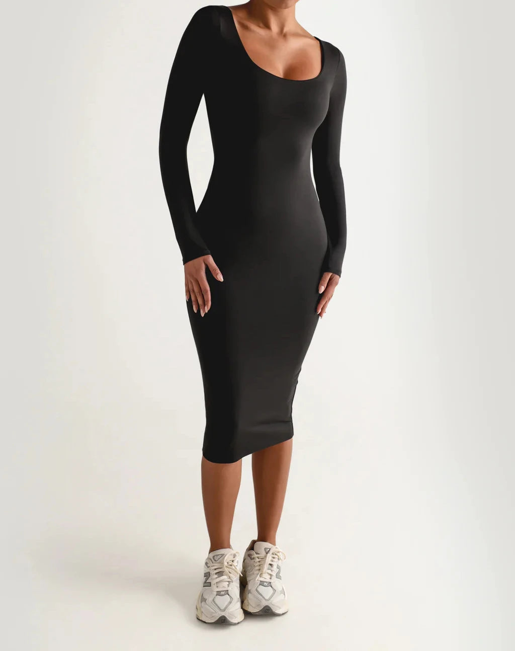 Long Sleeve Bodycon Women's Dress Sexy Party Bandage Long Dresses Thick Differentcolor