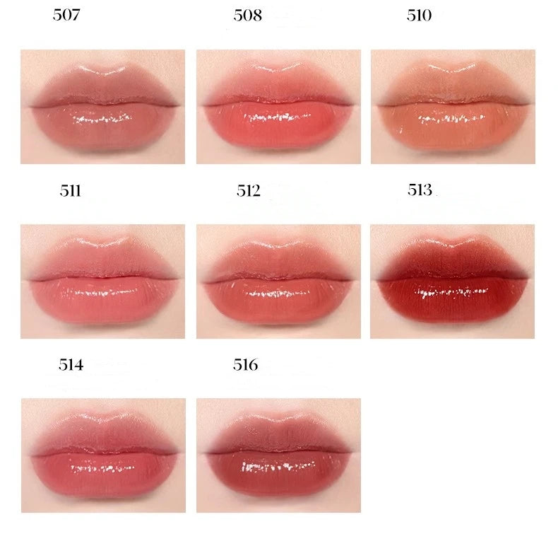 Joocyee Glazed Rouge Upgrade Crystal Frozen Film Version Moisturize Glass Lipstick Lip Makeup Smoky Longlasting Lipstick - Seprincess