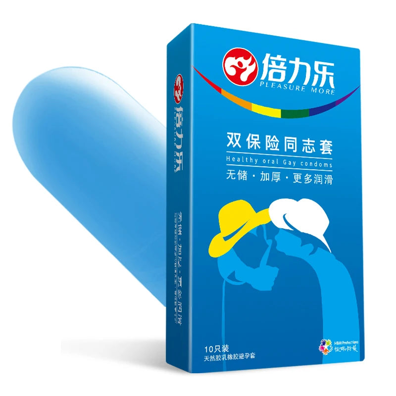 10Pcs Condoms Sex Toys for Couople Adult Health Oral Gay Penis Sleeve Condom Anal Sex 0.68mm Thick Condoms Dick Sex Supplies - Seprincess