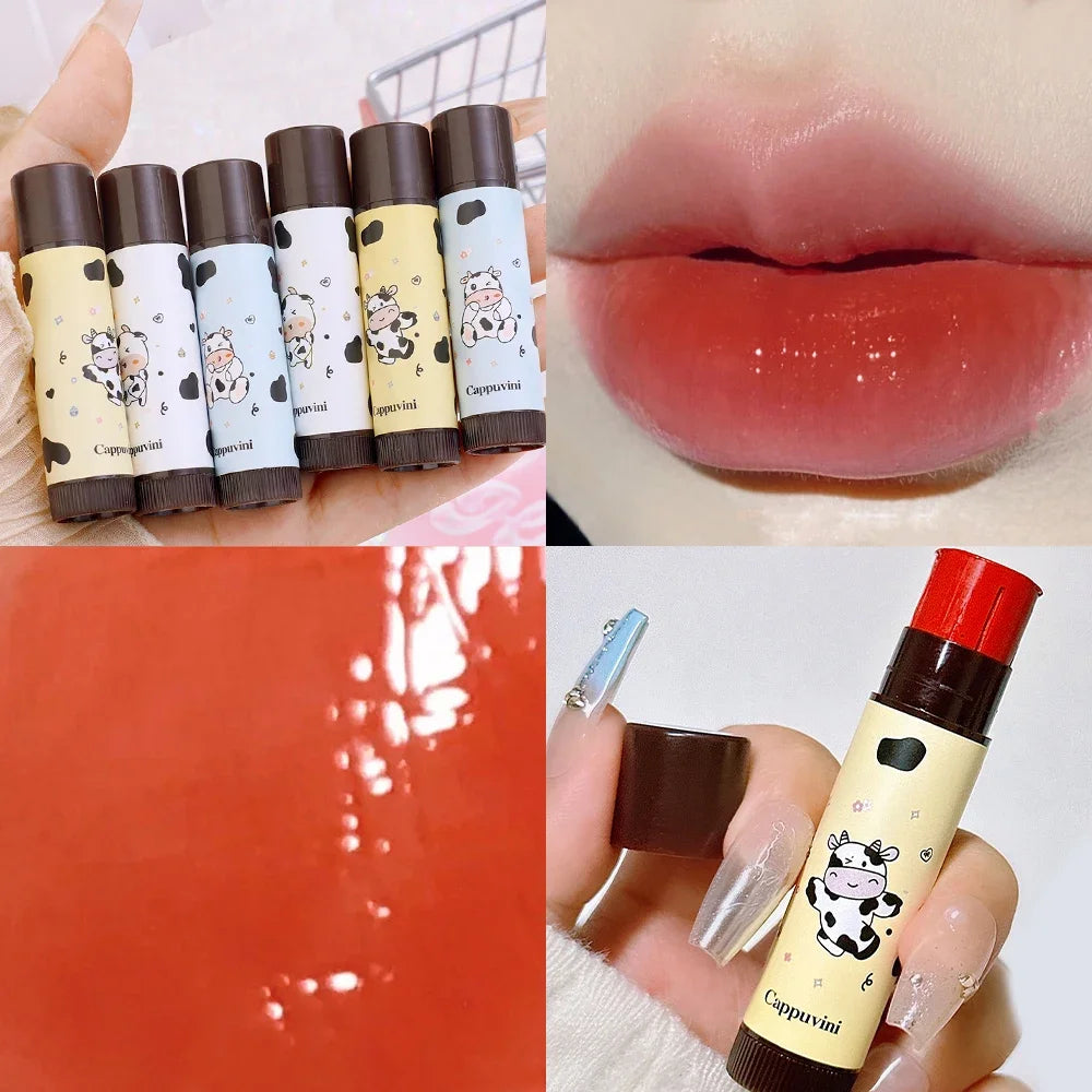 Moisturizing Colored Lip Balm Jelly Nude Rose Black Tea Mirror Lipstick Non Sticky Cup Watery Lip Tint Lips Care Makeup Cosmetic - Seprincess