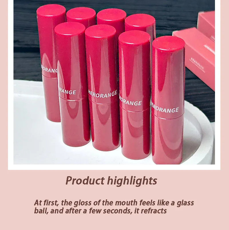 Mirror Water Light Lip Gloss Jelly Lipstick Pencil Long Lasting Moisturizing Solid Lip Tint Balm Women Make Up Beauty Cosmetics - Seprincess