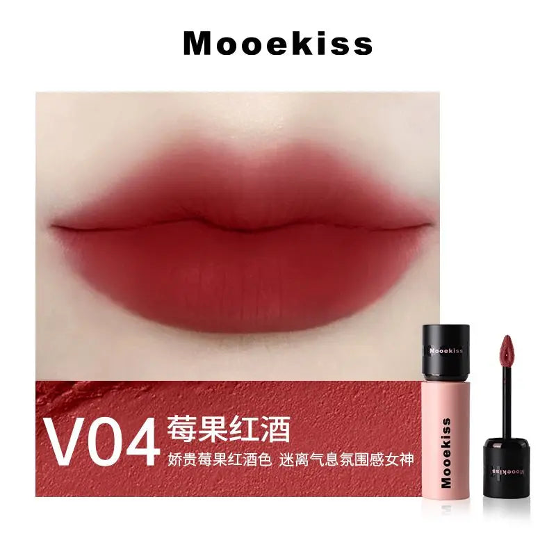 Mooekiss Matte Lipstick Lasting Non-stick Cup Matte Lip Glaze Autumn and Winter Chestnut Color Sexy Lip Makeup Maquiagem - Seprincess