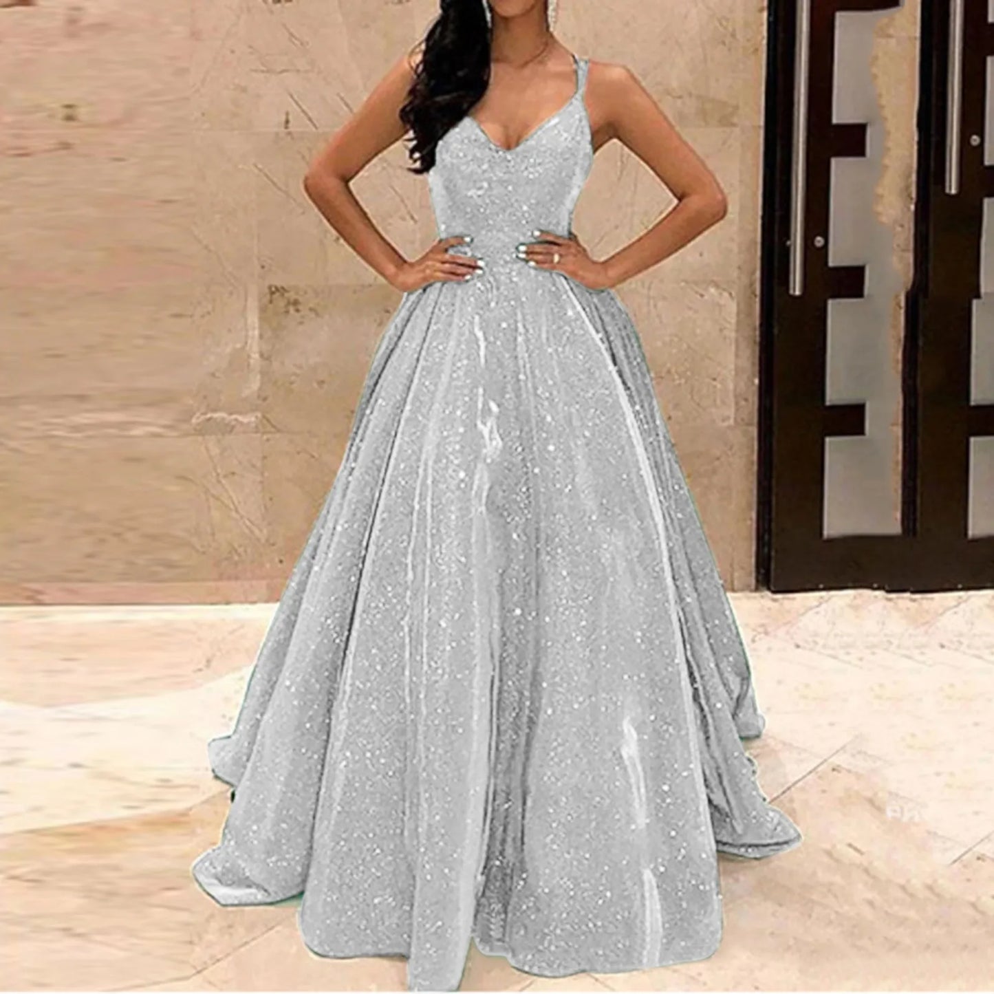 Fashion Sling Slim Women'S Dress Long Maxi Drag Gown A-Line Female Elegant Formal Dresses Party Evening Prom Gala Vestidos - Seprincess